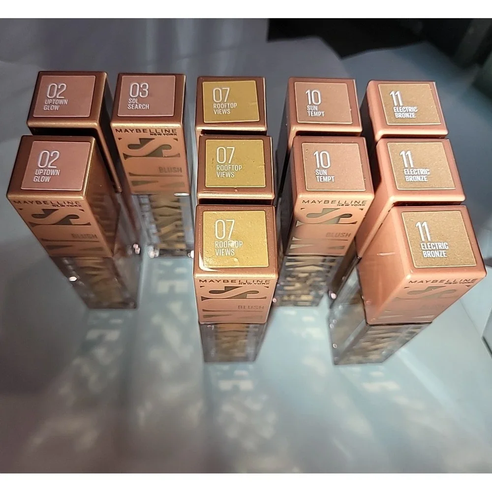 Lot Of 11 Maybelline Sunkisser Liquid Blush Uptown Sol Rooftop Sun Bronze Makeup